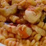 plate of pasta spada and melanzane
