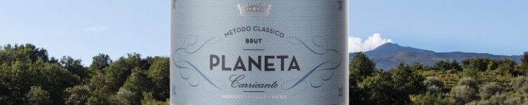 Planeta wine with mount Etna on the background