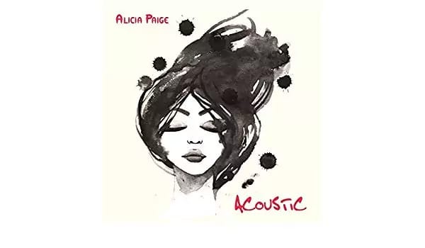 Alicia Paige, acoustic, Chinese ink drawing