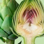 Awesome artichoke cut in half