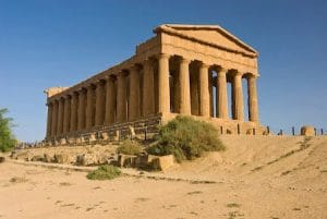 greek temple in Agrigento, Sicily