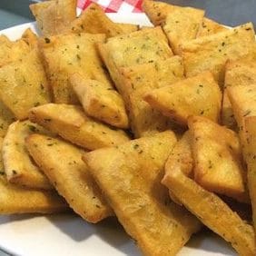 fried slabs of chick pea dough: panelle