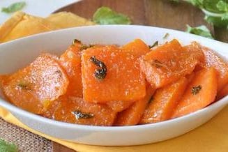 vegetarian top- sweet sour pumpkin