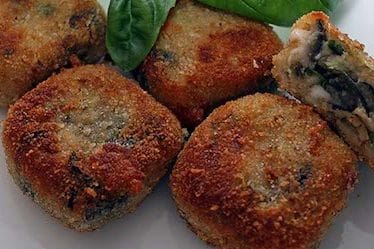 deep fried eggplant balls