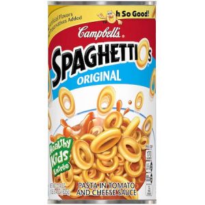 a can of spaghettios, the American cousin of pasta al forno