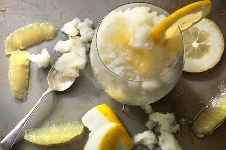 refreshing citron ice, actually granita
