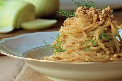 hazelnuts pesto with spaghetti happy happy happy