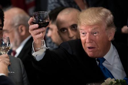 Trump wine, red flag