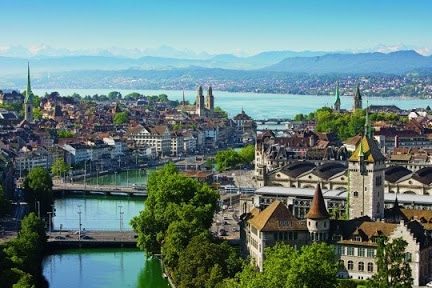 the city of Zurich, the eternal postcard