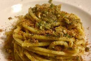 pasta with sardines, the mother of pasta anciova; typically eaten for San Giuseppe