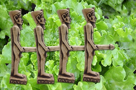 Egyptian god of fertility Min and lettuce