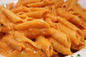 pasta with bell pepper cream